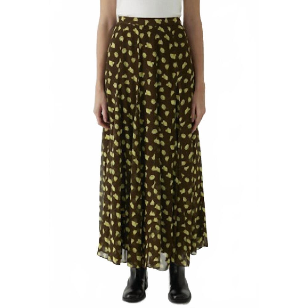 NEW EXQUISE aleah maxi skirt in neon yellow floral